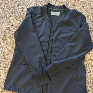 Gray Med Couture scrub jacket size XL